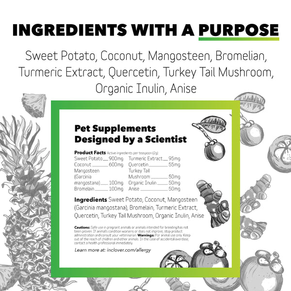 Allergy Supplement for Dogs + Cats (BioResiliant)