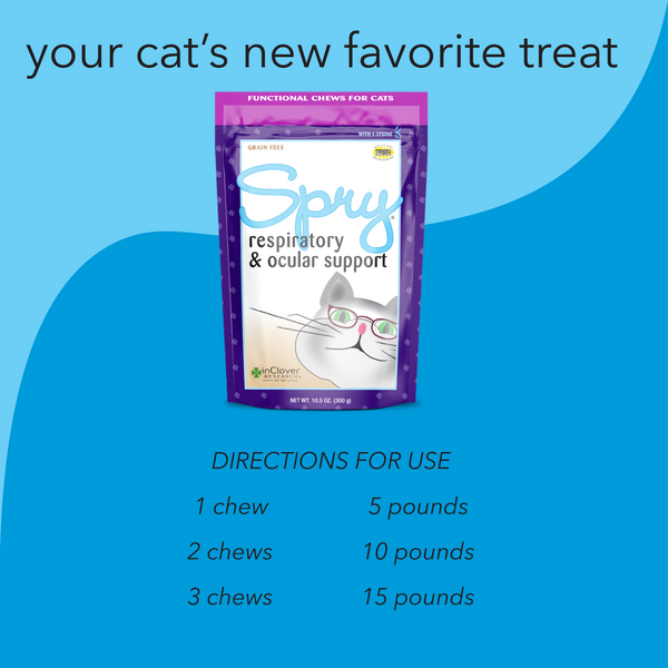Spry | Respiratory & Ocular Support Supplement Soft Chew for Cats