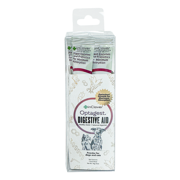 Optagest | Plant Based Prebiotics & Digestive Enzymes for Dogs & Cats, Travel Sticks